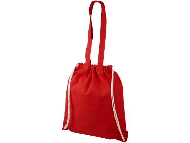 Mochilas sacos publicitarias con asas largas y cuerda Eliza 6L 240 g/m² Rojo detalle 20