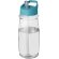 H2O Active® Pulse Bidón deportivo con tapa con boquilla de 600 ml personalizado transparente/azul aqua