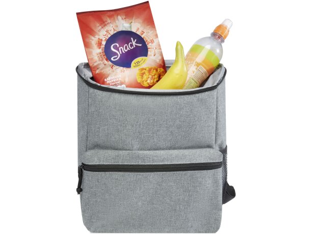 Nevera personalizada Excursion PET reciclado ideal para pícnic y excursión Gris mezcla detalle 5