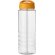 H2O Active® Treble Bidón deportivo con tapa con boquilla de 750 ml personalizado transparente/naranja