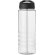 H2O Active® Treble Bidón deportivo con tapa con boquilla de 750 ml personalizado transparente/negro intenso