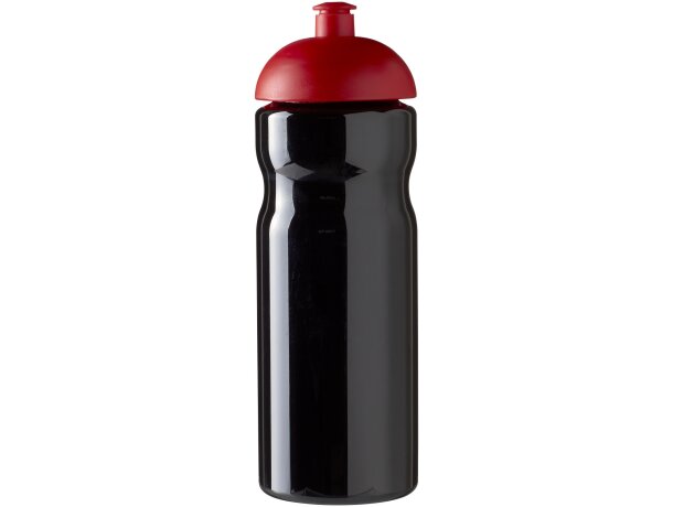 H2O Active® Base Bidón deportivo con Tapa Dome de 650 ml personalizado negro intenso/rojo