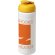 Baseline® Plus Bidón deportivo con Tapa Flip de 750 ml personalizado blanco/amarillo