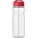 Bidón deportivo &quot;H2O Active® Base Tritan™&quot; de 650 ml personalizado transparente claro/rojo