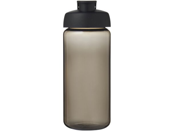 Bidón deportivo con tapa Flip de 600 ml personalizado carbón/negro intenso