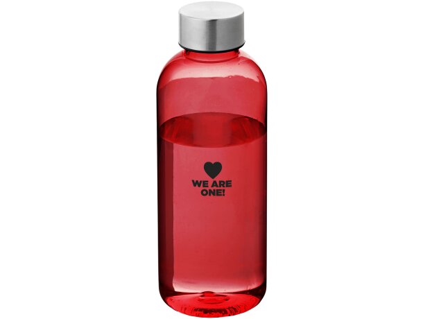 Botella deportiva sencilla con tapa de aluminio personalizada personalizado rojo