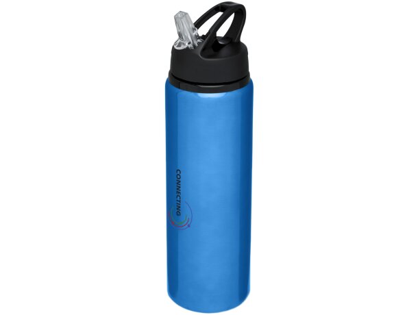 Bidón para merchandising Fitz aluminio tapa Flip 800ml sin BPA Azul detalle 1