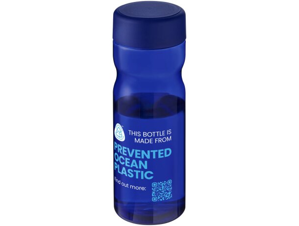 H2O Active® Eco Base Bidón deportivo con tapa de rosca de 650 ml personalizado azul