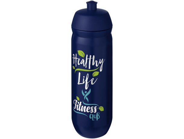 Bidón deportivo de 750 ml &quot;HydroFlex&quot; personalizado azul/azul