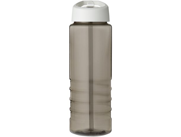 H2O Active® Treble Bidón deportivo con tapa con boquilla de 750 ml personalizado carbón/blanco