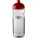 H2O Active® Base Bidón deportivo con Tapa Dome de 650 ml personalizado transparente/rojo