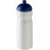 H2O Active® Base Bidón deportivo con Tapa Dome de 650 ml personalizado blanco/azul