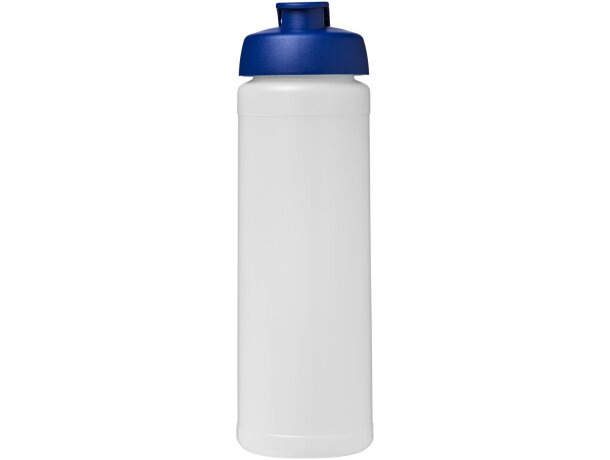 Baseline® Plus Bidón deportivo con Tapa Flip de 750 ml personalizado transparente/azul