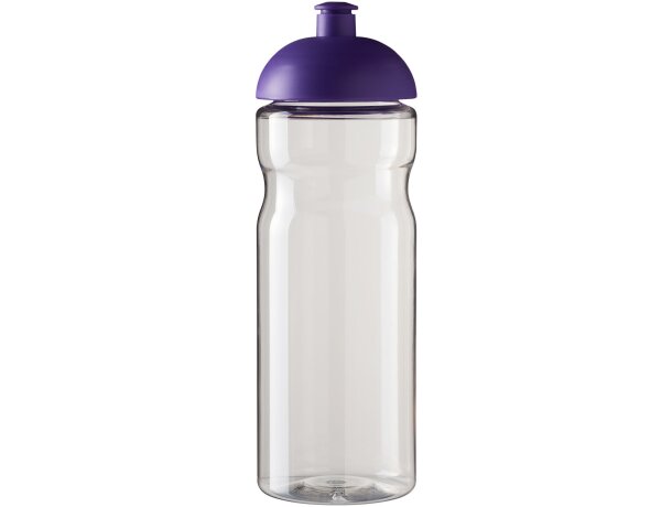 H2O Active® Base Bidón deportivo con Tapa Dome de 650 ml personalizado transparente/morado