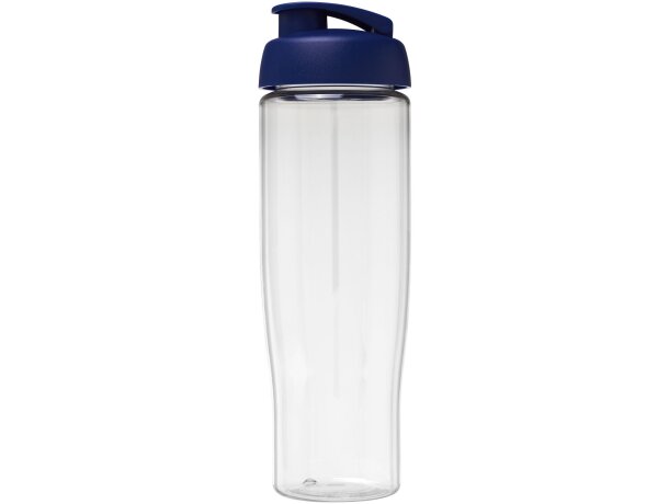 H2O Active® Tempo Bidón deportivo con Tapa Flip de 700 ml personalizado transparente/azul