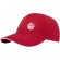 Gorra sandwich reciclada de 6 paneles GRS Topaz Rojo detalle 1