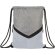 Mochila saco con logotipo para empresa Voyager original deportiva Blanco/gris detalle 15