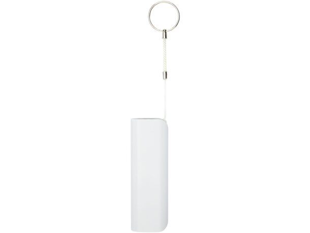 Powerbank de 1200 mAh Span con llavero y cable USB a micro USB Blanco detalle 9