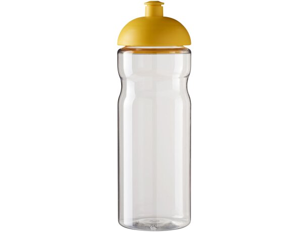 H2O Active® Base Bidón deportivo con Tapa Dome de 650 ml personalizado transparente/amarillo