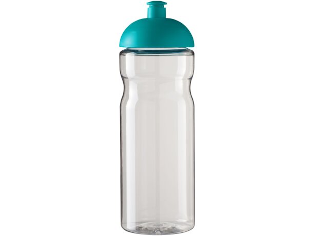 H2O Active® Base Bidón deportivo con Tapa Dome de 650 ml personalizado transparente/azul aqua