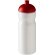 H2O Active® Base Bidón deportivo con Tapa Dome de 650 ml personalizado blanco/rojo