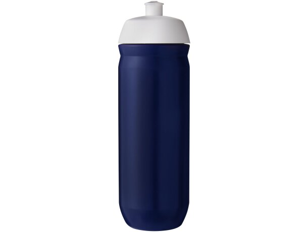 Bidón deportivo de 750 ml &quot;HydroFlex&quot; personalizado blanco/azul