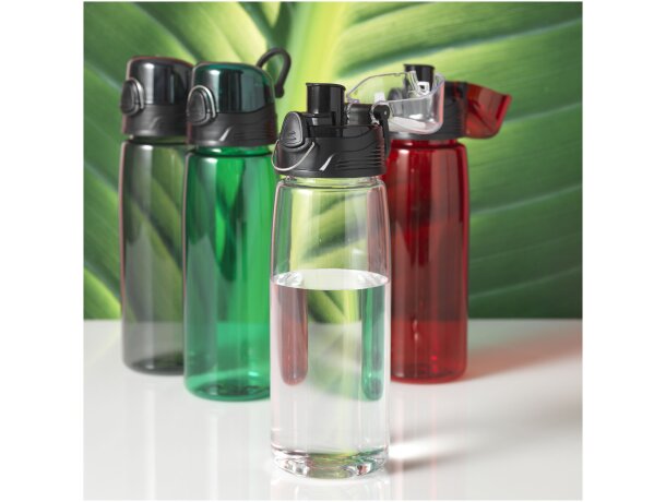 Botella para deporte con tapa abatible 700 ml personalizada personalizado transparente claro