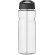 Bidón deportivo &quot;H2O Active® Base Tritan™&quot; de 650 ml personalizado transparente claro/negro intenso