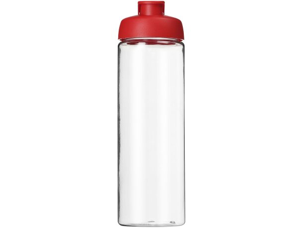 H2O Active® Vibe Bidón deportivo con tapa Flip de 850 ml personalizado transparente/rojo