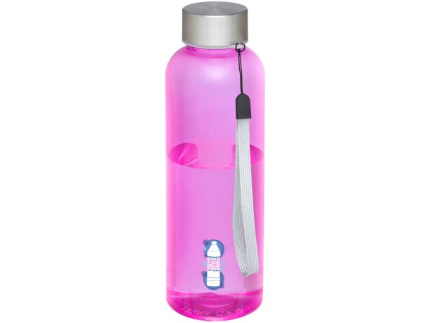 Bidón deportivo de 500 ml de Tritan™ personalizado rosa transparente