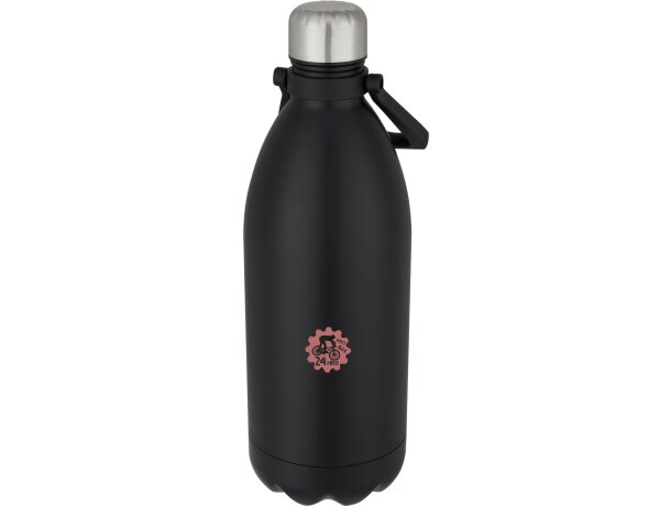 Botellas personalizadas Cove 1500ml acero inoxidable sin BPA ni ftalatos Negro intenso detalle 11