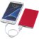 Powerbank delgada y ligera PEP con indicadores LED y 4000 mAh Rojo detalle 40