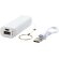 Powerbank de 1200 mAh Span con llavero y cable USB a micro USB Blanco detalle 11