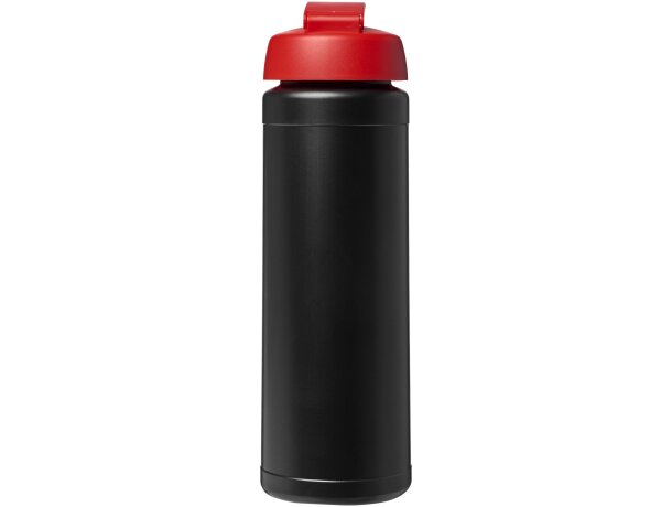 Baseline® Plus Bidón deportivo con Tapa Flip de 750 ml personalizado negro intenso/rojo