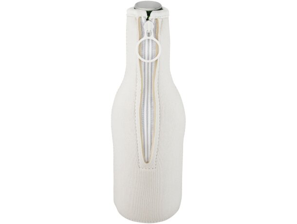 Botellas térmicas funda neopreno reciclado Fris se dobla cabe en bolsillo Blanco detalle 5