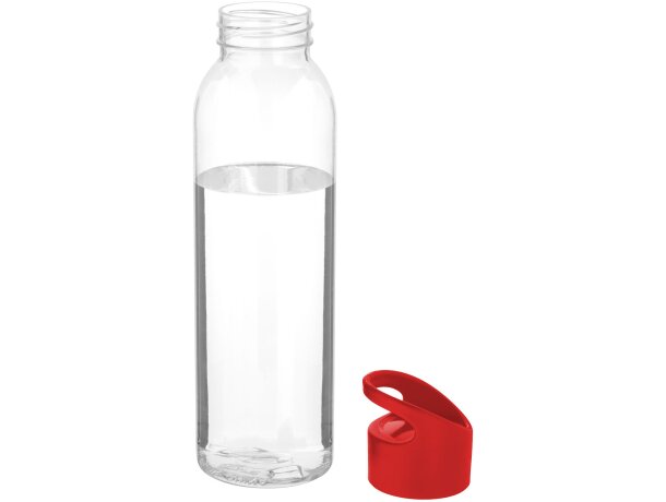 Bidón de Tritan™ de 650 ml colour-pop personalizado rojo/transparente