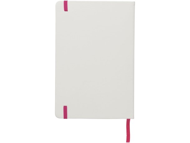 Libreta A5 blanca con cinta de color Spectrum barata