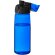 Botella para deporte con tapa abatible 700 ml personalizada grabado azul transparente