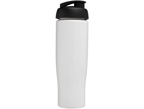 H2O Active® Tempo Bidón deportivo con Tapa Flip de 700 ml personalizado blanco/negro intenso