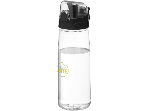 Botella para deporte con tapa abatible 700 ml personalizada barato transparente claro