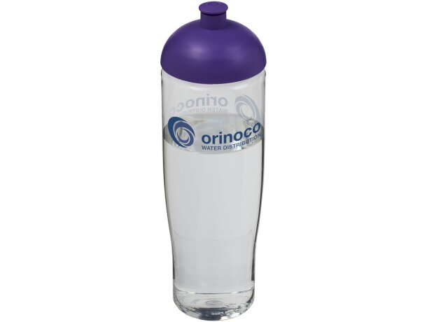 H2O Active® Tempo Bidón deportivo con Tapa Dome de 700 ml personalizado transparente/morado