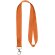 Lanyard coloridos con mosquetón práctico Impey y gran calidad Naranja detalle 26