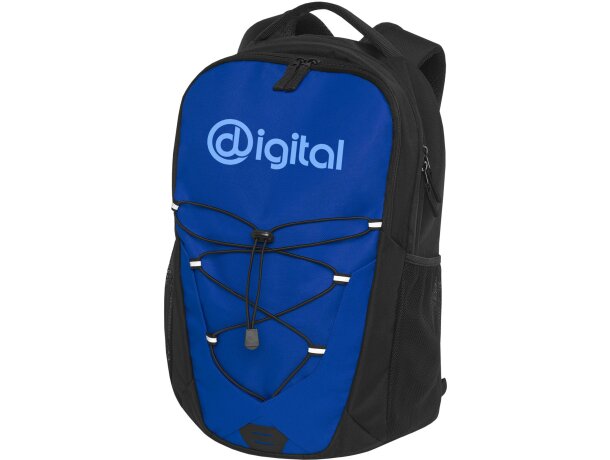 Mochilas de deporte promocional Trails para uso diario y actividades Azul real/negro intenso detalle 11