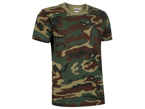 Camisetas personalizadas Jungle Valento camuflaje manga corta 100% algodón 160 g/m2 detalle 5