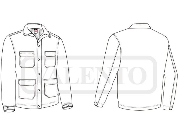 Chaquetas softshell Jeremy Valento multibolsillos con forro interior detalle 1