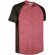 Camiseta técnica transpirable unisex poliéster 150 g/m2 Landing Rojo loto/negro