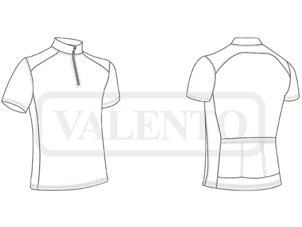 Camisetas deportivas con logo Giro Valento tejido Bird-Eye transpirable bordado