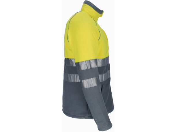 Chaquetas alta visibilidad Aneto Valento forro polar grueso anti-pilling detalle 5