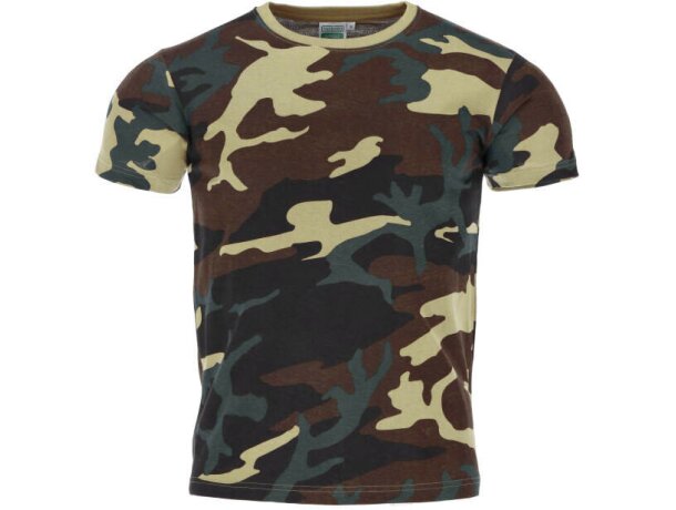 Camisetas personalizadas Jungle Valento camuflaje manga corta 100% algodón 160 g/m2 detalle 2