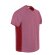 Camiseta tecnicas con logo Marathoner Valento tejido Dry-Knit bordado Rosa fluor/rojo loto